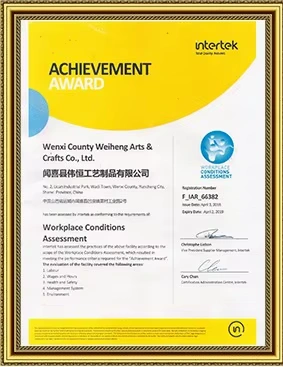 WCA Certificate