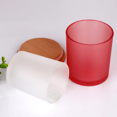Wholesale Custom Logo Matte Frosted Glass Candle Jars Empty Votive Holder Bulk Set for Candle Making 300ml 210ml Luxury,Grossiste en Verrerie & Fabricant de Bocaux à Bougies sur Mesure | Ruixin Glass,Wholesale Custom Logo Matte Frosted Glass Candle Jars Empty Votive Holder Bulk Set for Candle Making 300ml 210ml Luxury