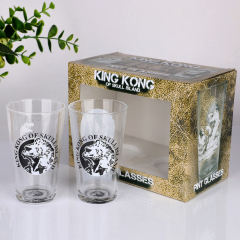 Wholesale Custom Logo 16oz Matte Black Electroplated Inner Color Glass Cup Clear Pint Beer Glasses Set Gift Box Packaging,Grossiste en Verrerie & Fabricant de Bocaux à Bougies sur Mesure | Ruixin Glass,Wholesale Custom Logo 16oz Matte Black Electroplated Inner Color Glass Cup Clear Pint Beer Glasses Set Gift Box Packaging