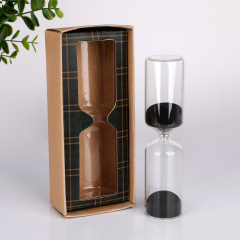 Wholesale Custom Logo Glass Hourglass Sand Timer Gift Box Set 30 Minute Sand Clock Office Decor Corporate Promotional,卸売ガラス製品＆カスタムキャンドルジャー製造メーカー | Ruixin Glass,Wholesale Custom Logo Glass Hourglass Sand Timer Gift Box Set 30 Minute Sand Clock Office Decor Corporate Promotional