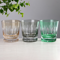 Wholesale Custom Logo Vintage Cut Crystal Whiskey Glass Tumbler 11oz Colored Heavy Base Rocks Glasses Gift Set Bulk,Grossiste en Verrerie & Fabricant de Bocaux à Bougies sur Mesure | Ruixin Glass,Wholesale Custom Logo Vintage Cut Crystal Whiskey Glass Tumbler 11oz Colored Heavy Base Rocks Glasses Gift Set Bulk