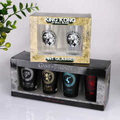 Wholesale Custom Logo 16oz Matte Black Electroplated Inner Color Glass Cup Clear Pint Beer Glasses Set Gift Box Packaging,Grossiste en Verrerie & Fabricant de Bocaux à Bougies sur Mesure | Ruixin Glass,Wholesale Custom Logo 16oz Matte Black Electroplated Inner Color Glass Cup Clear Pint Beer Glasses Set Gift Box Packaging