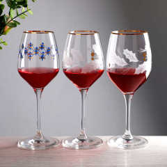 Bulk Wholesale Custom Engraved Crystal Wine Glass Gold Rim Holly Pattern Logo Etched Red Wine Goblet Gift Box Set Factory,Grossiste en Verrerie & Fabricant de Bocaux à Bougies sur Mesure | Ruixin Glass,Bulk Wholesale Custom Engraved Crystal Wine Glass Gold Rim Holly Pattern Logo Etched Red Wine Goblet Gift Box Set Factory