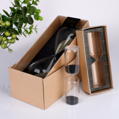 Wholesale Custom Logo Glass Hourglass Sand Timer Gift Box Set 30 Minute Sand Clock Office Decor Corporate Promotional,卸売ガラス製品＆カスタムキャンドルジャー製造メーカー | Ruixin Glass,Wholesale Custom Logo Glass Hourglass Sand Timer Gift Box Set 30 Minute Sand Clock Office Decor Corporate Promotional