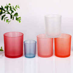 Wholesale Custom Logo Matte Frosted Glass Candle Jars Empty Votive Holder Bulk Set for Candle Making 300ml 210ml Luxury,Grossiste en Verrerie & Fabricant de Bocaux à Bougies sur Mesure | Ruixin Glass,Wholesale Custom Logo Matte Frosted Glass Candle Jars Empty Votive Holder Bulk Set for Candle Making 300ml 210ml Luxury