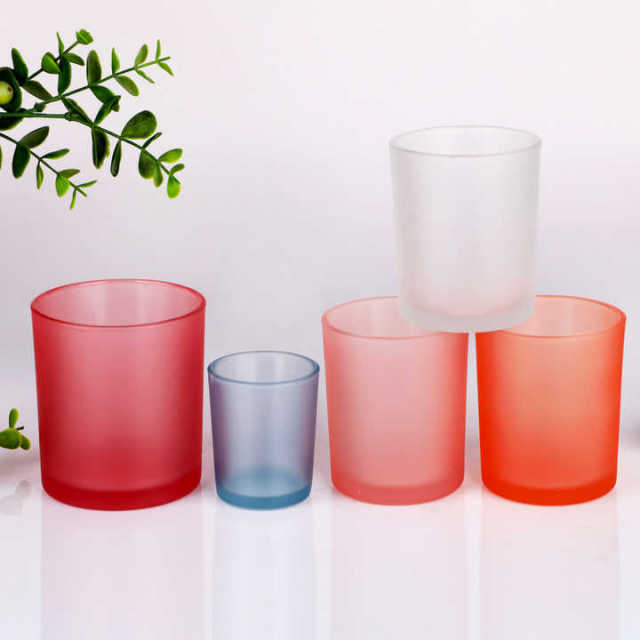 Wholesale Custom Logo Matte Frosted Glass Candle Jars Empty Votive Holder Bulk Set for Candle Making 300ml 210ml Luxury,Grossiste en Verrerie & Fabricant de Bocaux à Bougies sur Mesure | Ruixin Glass,Wholesale Custom Logo Matte Frosted Glass Candle Jars Empty Votive Holder Bulk Set for Candle Making 300ml 210ml Luxury