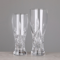 Wholesale Custom 10oz 15oz Premium Heavy Base Faceted Diamond-Pattern Clear Textured Pint Pilsner Beer Drinking Glasses,Оптовые поставки стеклянной посуды и производство индивидуальных свечных банок | Ruixin Glass,Wholesale Custom 10oz 15oz Premium Heavy Base Faceted Diamond-Pattern Clear Textured Pint Pilsner Beer Drinking Glasses
