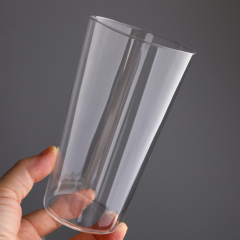 Wholesale Manufacturer Thin Wall Minimalist Borosilicate Zombie Glass Tumbler Chimney Glass Iced Coffee Boba Cup,Wholesale Glassware & Custom Candle Jar Manufacturer | Ruixin Glass,Wholesale Manufacturer Custom Logo Borosilicate Glass Tumbler Beer Can Glass Iced Coffee Boba Cup Bamboo Lid Straw Gift Box Set