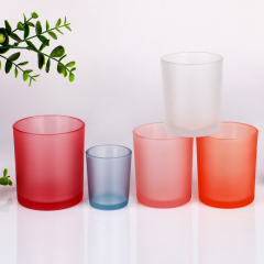 Wholesale Custom Logo Matte Frosted Glass Candle Jars Empty Votive Holder Bulk Set for Candle Making 300ml 210ml Luxury,Grossiste en Verrerie & Fabricant de Bocaux à Bougies sur Mesure | Ruixin Glass,Wholesale Custom Logo Matte Frosted Glass Candle Jars Empty Votive Holder Bulk Set for Candle Making 300ml 210ml Luxury