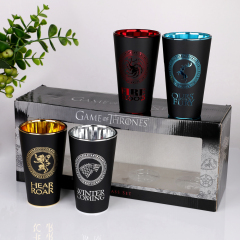 Wholesale Custom Logo 16oz Matte Black Electroplated Inner Color Glass Cup Clear Pint Beer Glasses Set Gift Box Packaging,Grossiste en Verrerie & Fabricant de Bocaux à Bougies sur Mesure | Ruixin Glass,Wholesale Custom Logo 16oz Matte Black Electroplated Inner Color Glass Cup Clear Pint Beer Glasses Set Gift Box Packaging