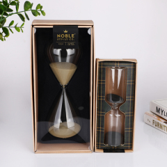 Wholesale Custom Logo Glass Hourglass Sand Timer Gift Box Set 30 Minute Sand Clock Office Decor Corporate Promotional,卸売ガラス製品＆カスタムキャンドルジャー製造メーカー | Ruixin Glass,Wholesale Custom Logo Glass Hourglass Sand Timer Gift Box Set 30 Minute Sand Clock Office Decor Corporate Promotional