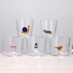 OEM 300ml 500ml Custom Christmas Gift Hand Blown Borosilicate 3D Drinking Glass Cup with Turtle Cute Animal Figurine Inside,卸売ガラス製品＆カスタムキャンドルジャー製造メーカー | Ruixin Glass,OEM 300ml 500ml Custom Christmas Gift Hand Blown Borosilicate 3D Drinking Glass Cup with Turtle Cute Animal Figurine Inside