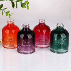 Luxury 200ml Gradient Colored Glass Reed Diffuser Bottle Wholesale Custom Logo Home Fragrance Aromatherapy Container,Wholesale Glassware & Custom Candle Jar Manufacturer | Ruixin Glass,Luxury 200ml Gradient Colored Glass Reed Diffuser Bottle Wholesale Custom Logo Home Fragrance Aromatherapy Container
