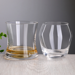 Custom Logo Rocking Tilted Whiskey Cocktail Tumbler Unique Shape Heavy Base Wholesale Corporate Gift Set Manufacturer,Fabricante Mayorista de Artículos de Vidrio y Tarros de Vela Personalizados | Ruixin Glass,Custom Logo Rocking Tilted Whiskey Cocktail Tumbler Unique Shape Heavy Base Wholesale Corporate Gift Set Manufacturer