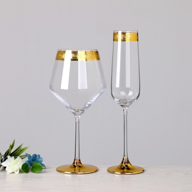 Custom Crystal Bohemia Wedding Wine Drinking Glasses with Stemless Gold Rim Wine Glass Cups Tumbler,Wholesale Glassware & Custom Candle Jar Manufacturer | Ruixin Glass,Custom Crystal Bohemia Wedding Wine Drinking Glasses with Stemless Gold Rim Wine Glass Cups Tumbler