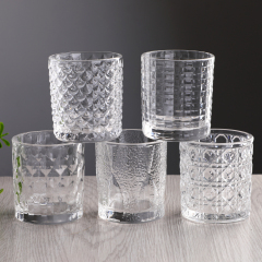 Wholesale Custom Logo 95ml Embossed Vintage Whiskey Taster Tumbler Manufacturer Heavy Base Promotional Gift Box Set,Оптовые поставки стеклянной посуды и производство индивидуальных свечных банок | Ruixin Glass,Wholesale Custom Logo 95ml Embossed Vintage Whiskey Taster Tumbler Manufacturer Heavy Base Promotional Gift Box Set