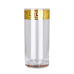 Clear with gold
