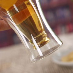 Custom Logo Double Wall Glass Cup Logo Print Custom Beer Glasses Supplier,卸売ガラス製品＆カスタムキャンドルジャー製造メーカー | Ruixin Glass,Custom Logo Double Wall Glass Cup Logo Print Custom Beer Glasses Supplier