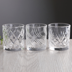 Wholesale Custom Logo 3oz Embossed Tiki Face Diamond Pattern Glass Candle Holder Votive Shot Glass Bulk Gift Box Set,Fabricante de Artigos de Vidro por Atacado & Frascos para Velas Personalizados | Ruixin Glass,Wholesale Custom Logo 3oz Embossed Tiki Face Diamond Pattern Glass Candle Holder Votive Shot Glass Bulk Gift Box Set
