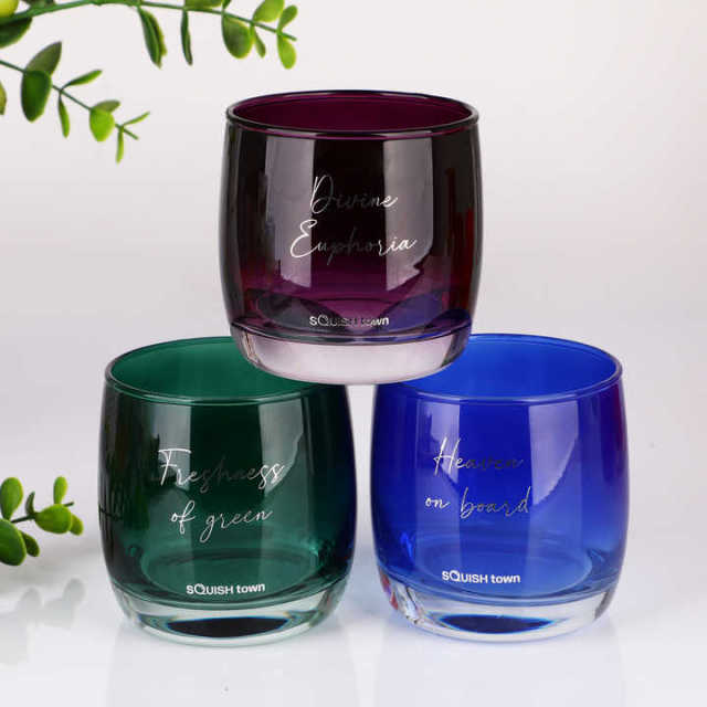 Wholesale Custom Logo 10oz Colored Glass Candle Jars Luxury Heavy Base Aromatherapy Vessel Bulk Private Label Supplier,Wholesale Glassware & Custom Candle Jar Manufacturer | Ruixin Glass,Wholesale Custom Logo 10oz Colored Glass Candle Jars Luxury Heavy Base Aromatherapy Vessel Bulk Private Label Supplier