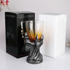 Wholesale Custom Medieval Dragon Claw Goblet Retro Resin Base Amber Glass Cup Fantasy Gift Box Set Viking Wine Chalice,Оптовые поставки стеклянной посуды и производство индивидуальных свечных банок | Ruixin Glass,Wholesale Custom Medieval Dragon Claw Goblet Retro Resin Base Amber Glass Cup Fantasy Gift Box Set Viking Wine Chalice