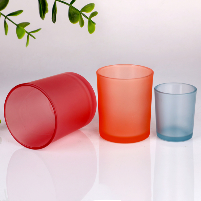 Wholesale Custom Logo Matte Frosted Glass Candle Jars Empty Votive Holder Bulk Set for Candle Making 300ml 210ml Luxury,Grossiste en Verrerie & Fabricant de Bocaux à Bougies sur Mesure | Ruixin Glass,Wholesale Custom Logo Matte Frosted Glass Candle Jars Empty Votive Holder Bulk Set for Candle Making 300ml 210ml Luxury