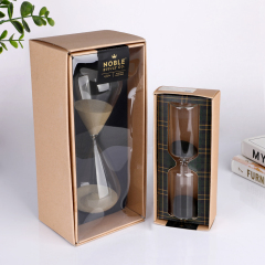 Wholesale Custom Logo Glass Hourglass Sand Timer Gift Box Set 30 Minute Sand Clock Office Decor Corporate Promotional,卸売ガラス製品＆カスタムキャンドルジャー製造メーカー | Ruixin Glass,Wholesale Custom Logo Glass Hourglass Sand Timer Gift Box Set 30 Minute Sand Clock Office Decor Corporate Promotional