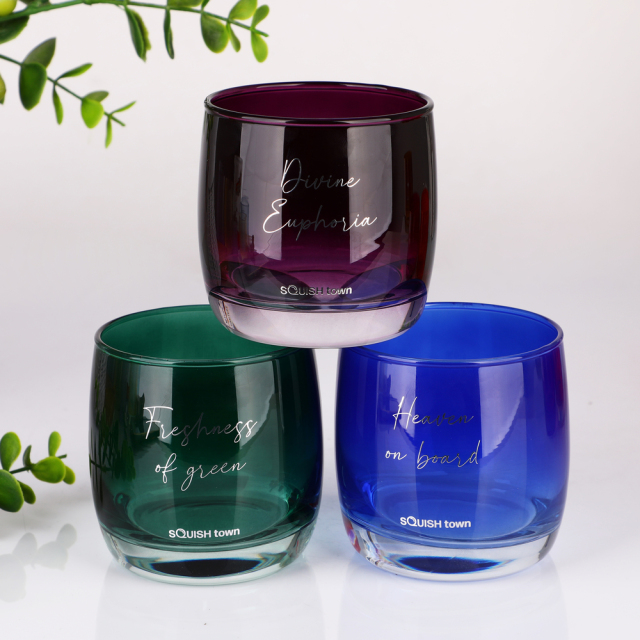 Wholesale Custom Logo 10oz Colored Glass Candle Jars Luxury Heavy Base Aromatherapy Vessel Bulk Private Label Supplier,Wholesale Glassware & Custom Candle Jar Manufacturer | Ruixin Glass,Wholesale Custom Logo 10oz Colored Glass Candle Jars Luxury Heavy Base Aromatherapy Vessel Bulk Private Label Supplier