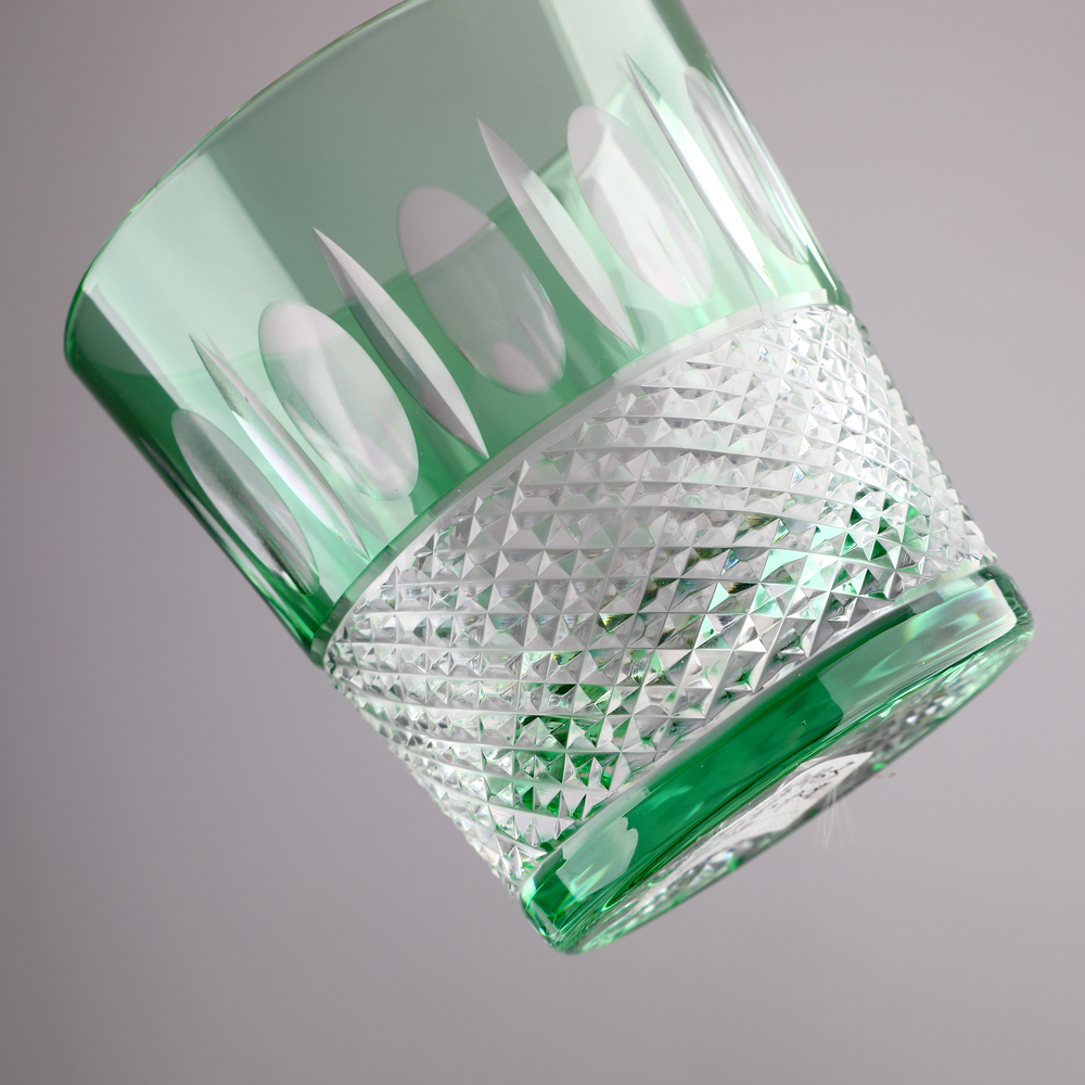 Vibrant cased crystal colors