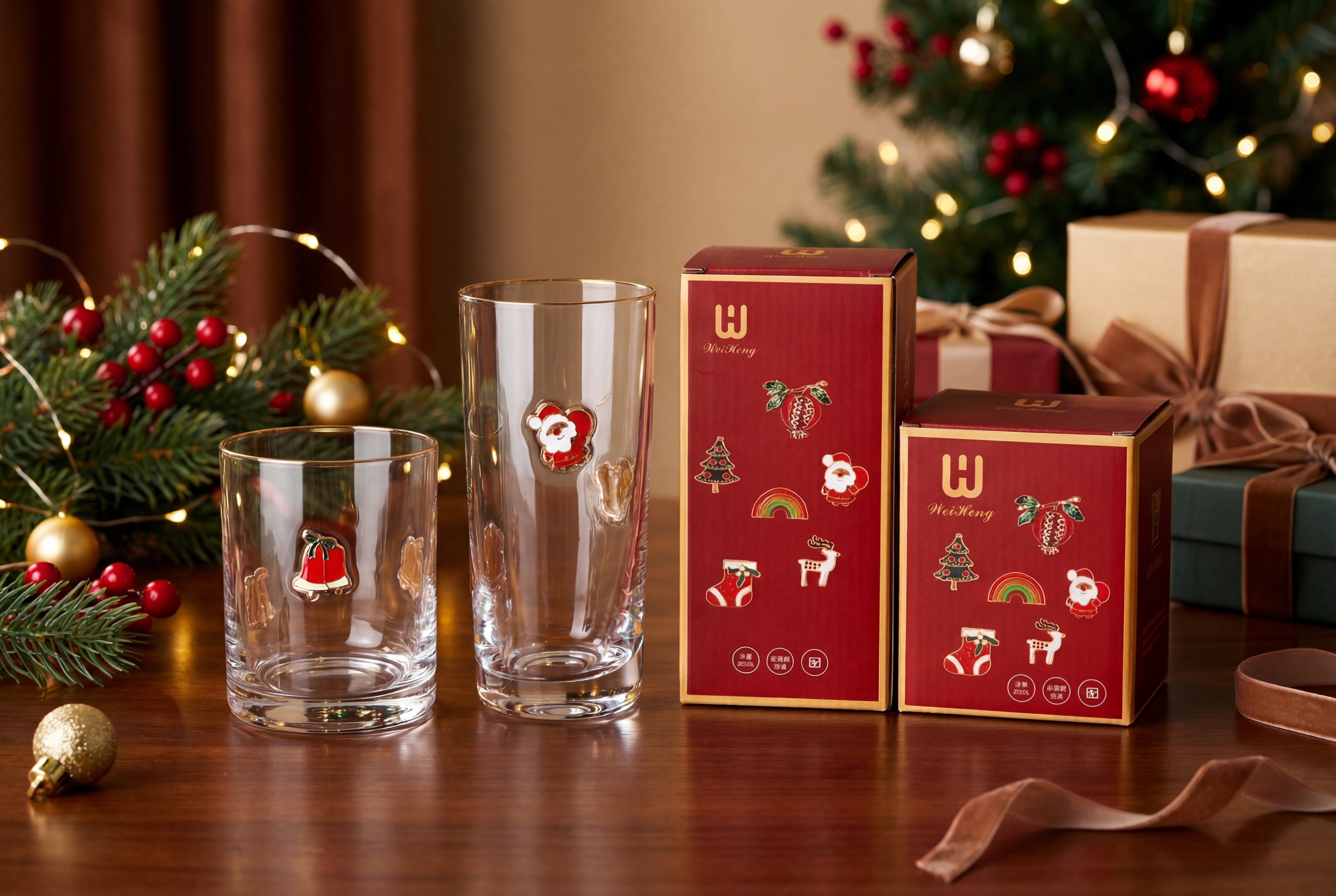 Premium Holiday Blind Box for Custom 3D Whiskey Glass