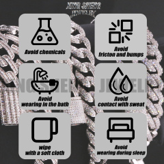 New Arrivals Fashion Popular Box Clasp S925 12mm Thin Iced Out Hip Hop VVS1 Baguette Moissanite Diamond Miami Cuban Link Men