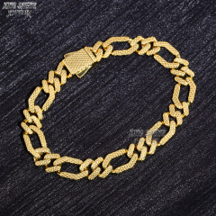 New Design 8MM Reticulation 925 Silver Cuban Link Plain Chain