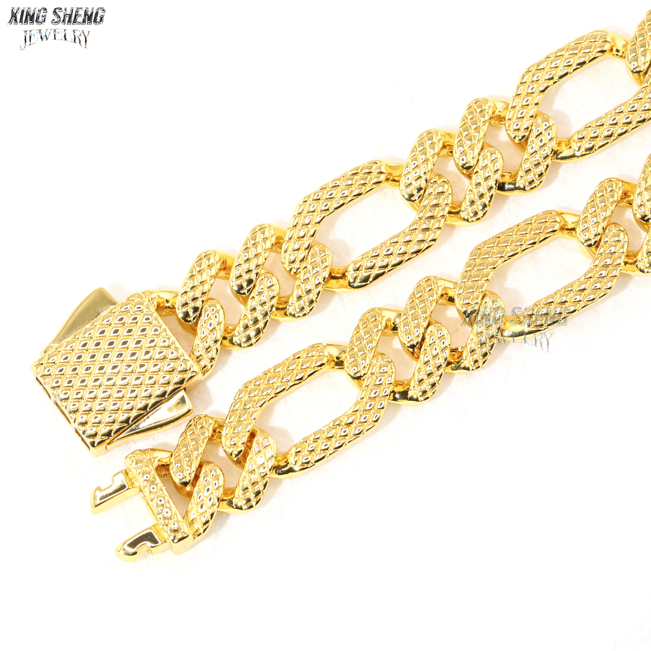 New Design 8MM Reticulation 925 Silver Cuban Link Plain Chain