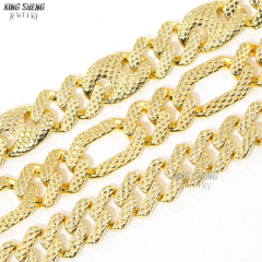 New Design 8MM Reticulation 925 Silver Cuban Link Plain Chain