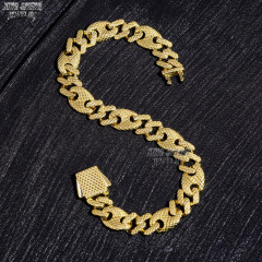 Classic 8MM Width Sterling Silver 925 Cuban Chain Hip Hop Plain Cuban Link Chain