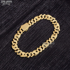 Classic 8MM Width Sterling Silver 925 Cuban Chain Hip Hop Plain Cuban Link Chain