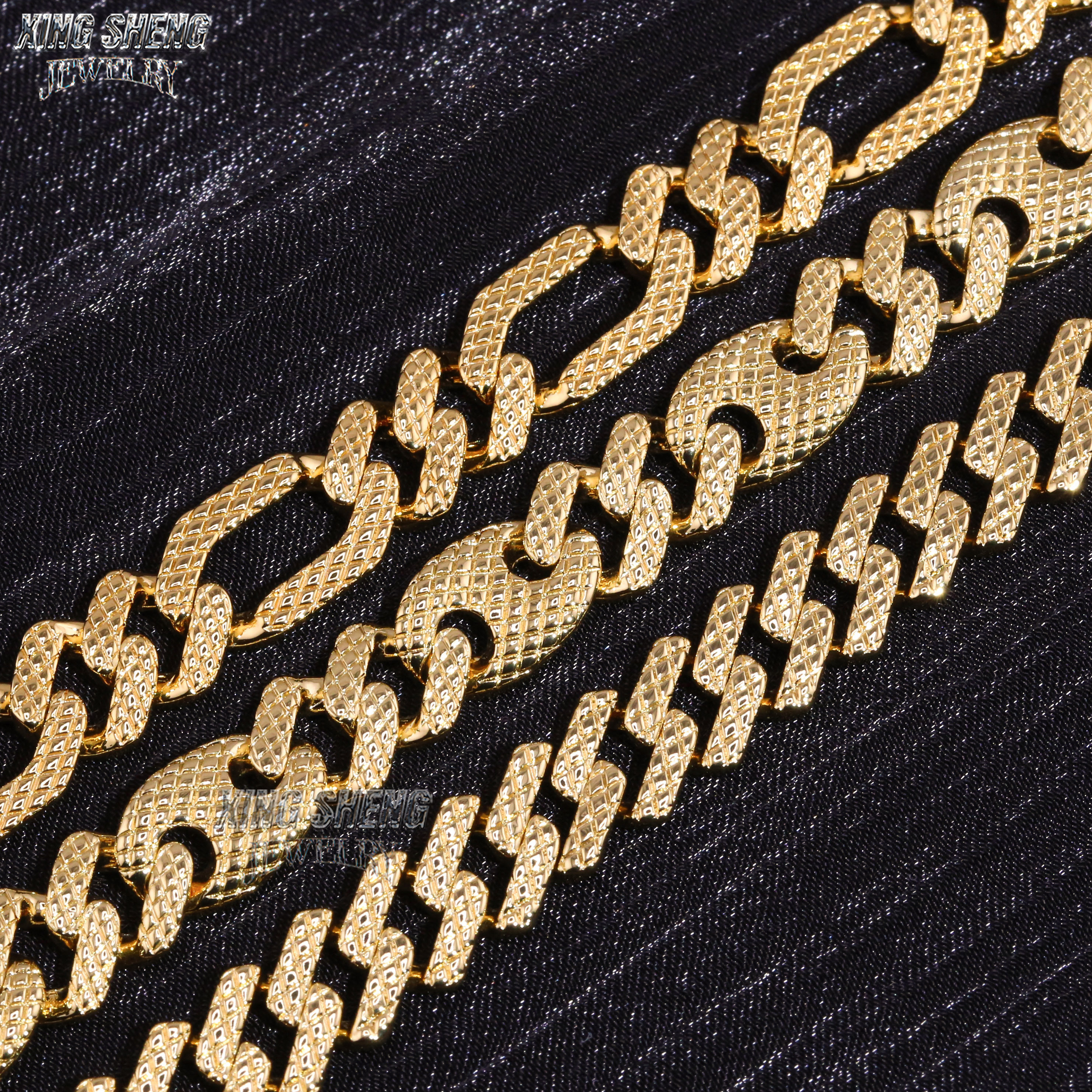 Classic 8MM Width Sterling Silver 925 Cuban Chain Hip Hop Plain Cuban Link Chain