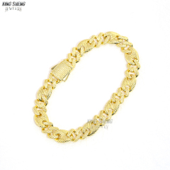 Classic 8MM Width Sterling Silver 925 Cuban Chain Hip Hop Plain Cuban Link Chain