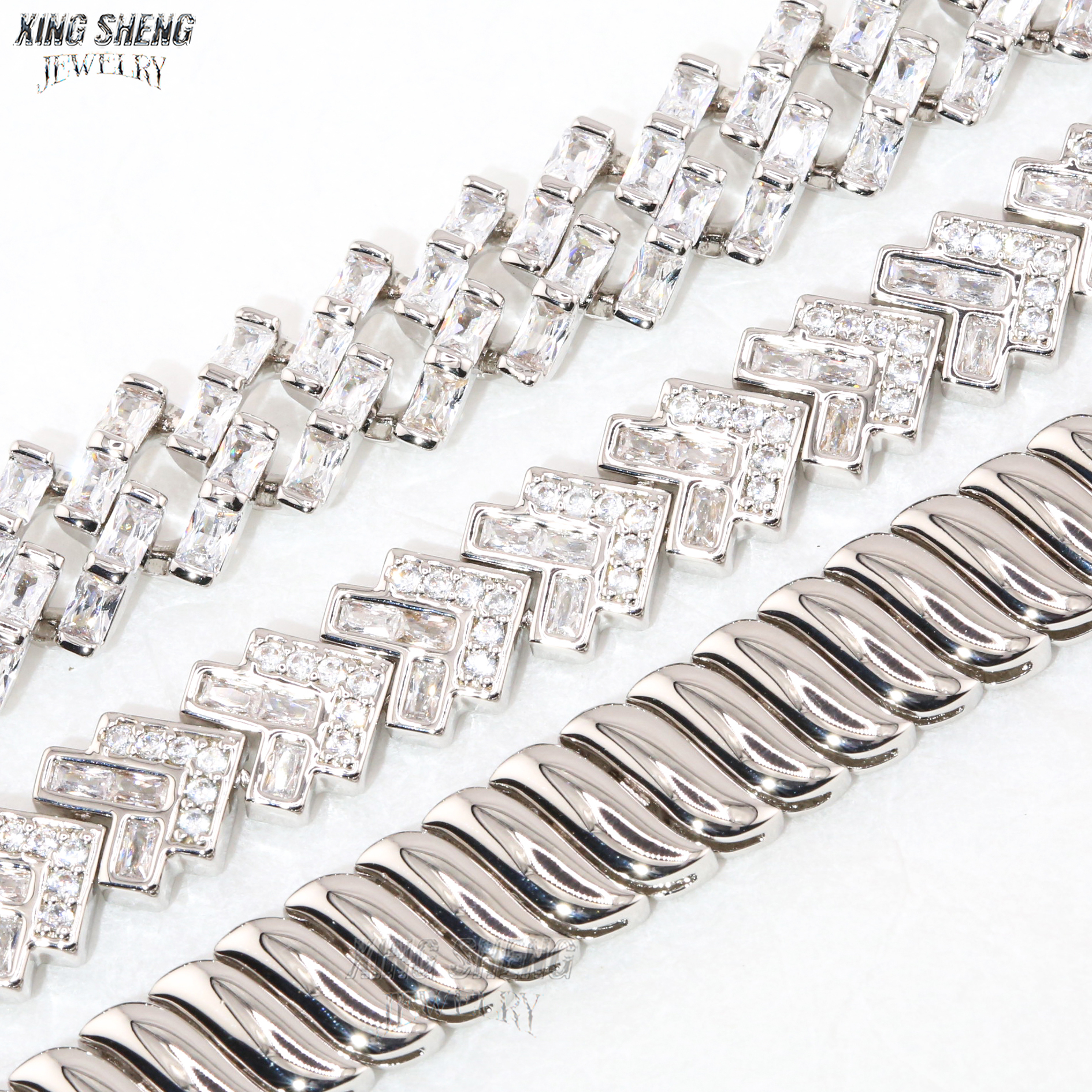 Pass Diamond Tester 9mm Rapper Man Luxury Jewelry Hip Hop Iced Out VVS1 Moissanite Diamond Cuban Bracelet