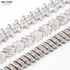 Pass Diamond Tester 9mm Rapper Man Luxury Jewelry Hip Hop Iced Out VVS1 Moissanite Diamond Cuban Bracelet