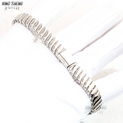 Fashion New Snake Chain Bracelet Delicate European American 8MM High Polished Snake Chain Gold Silver  S925 Silver European Women Herringbone Bracelet