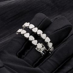 New 6.5mm Iced Out Moissanite Cuban Link Chain Hip Hop Jewelry 92.5% Silver Pass Diamond Tester Miami Cuban Chain
