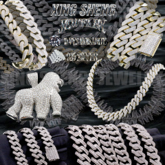 16mm Wide 925 Sterling Silver Full Diamond Moissanite Hip Hop Cuban Link Chain – Factory Direct Wholesale Bulk Supplier for High-Quality Hip Hop Jewelry