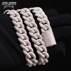 16mm Wide 925 Sterling Silver Full Diamond Moissanite Hip Hop Cuban Link Chain – Factory Direct Wholesale Bulk Supplier for High-Quality Hip Hop Jewelry