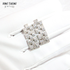 Factory Wholesale S925 Sterling Silver Ladies Drop Earrings High Long Tassel Moissanite Diamond Drop Earrings