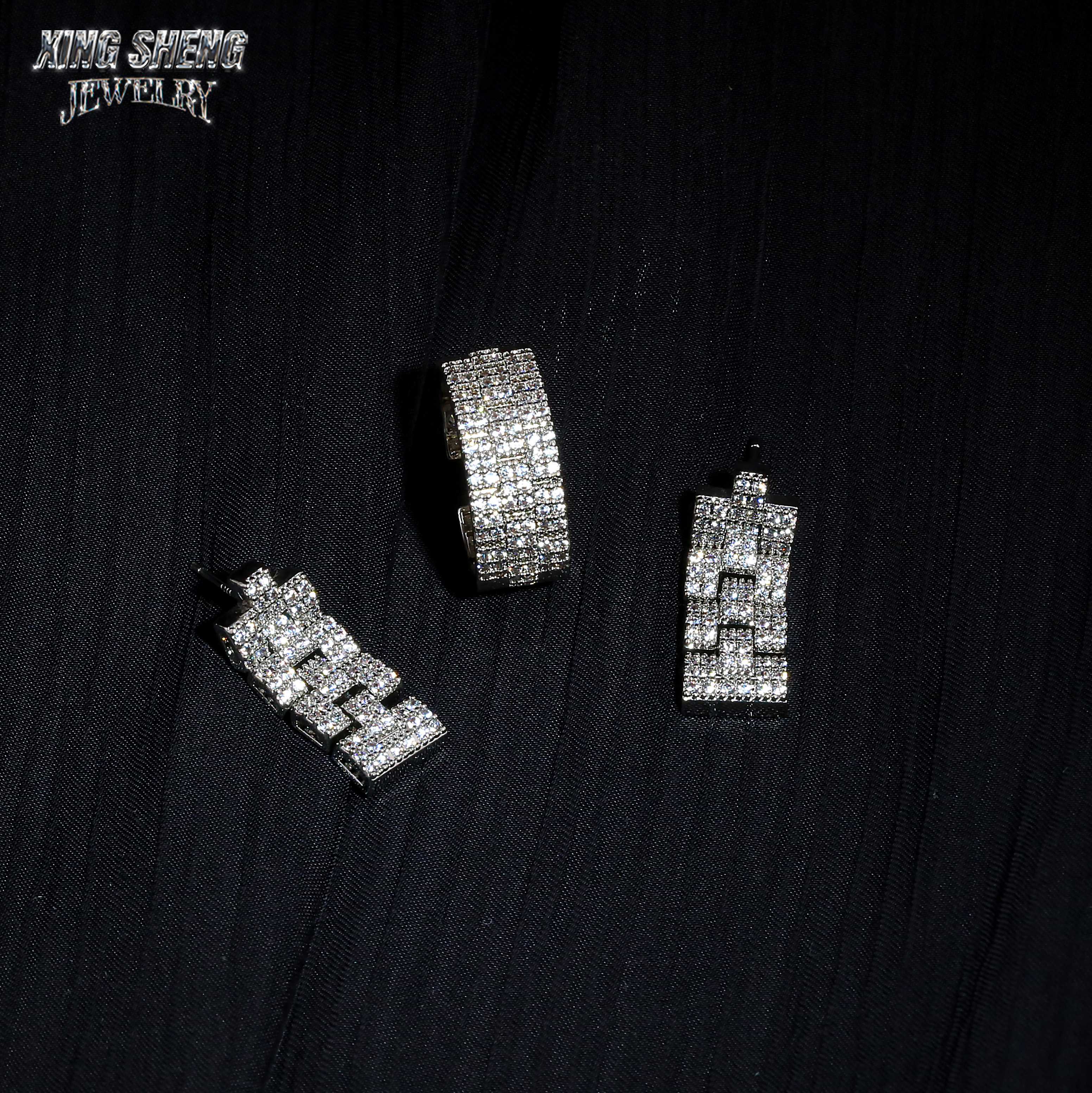 Factory Wholesale S925 Sterling Silver Ladies Drop Earrings High Long Tassel Moissanite Diamond Drop Earrings