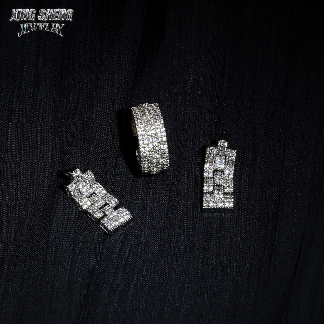 Factory Wholesale S925 Sterling Silver Ladies Drop Earrings High Long Tassel Moissanite Diamond Drop Earrings