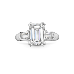 IGI certificate 1.06ct E color VVS2 3Excellent Emerald cut Lab Diamond 18K gold Wedding diamond ring
