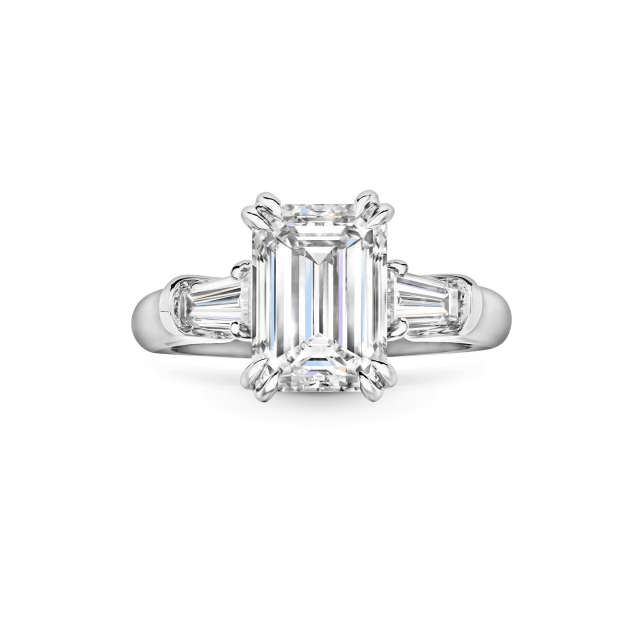 IGI certificate 1.06ct E color VVS2 3Excellent Emerald cut Lab Diamond 18K gold Wedding diamond ring
