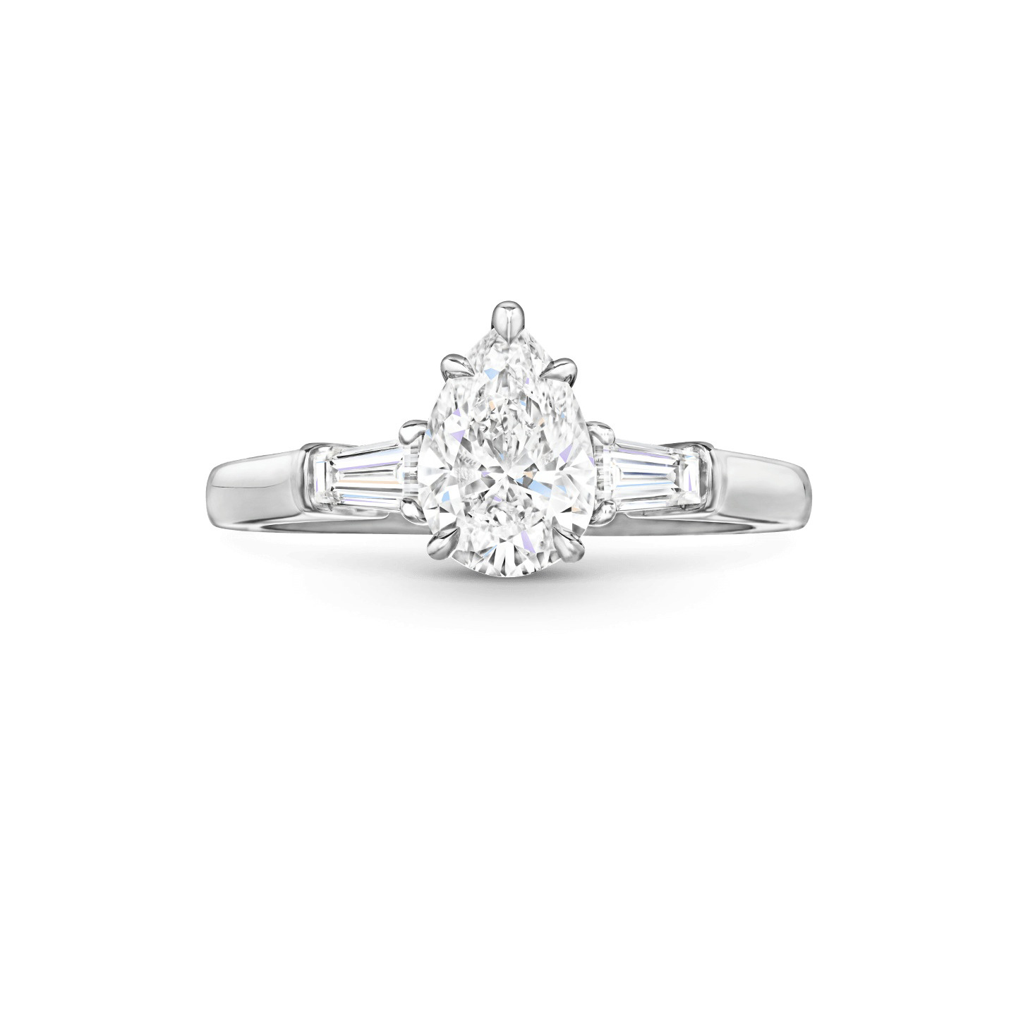 Factory Direct Sale Customized Jewelry Fine Jewelry 18K gold IGI certificate 1.05 ct Laboratory diamond Pear Cut Engagement ring Wedding Diamond ring